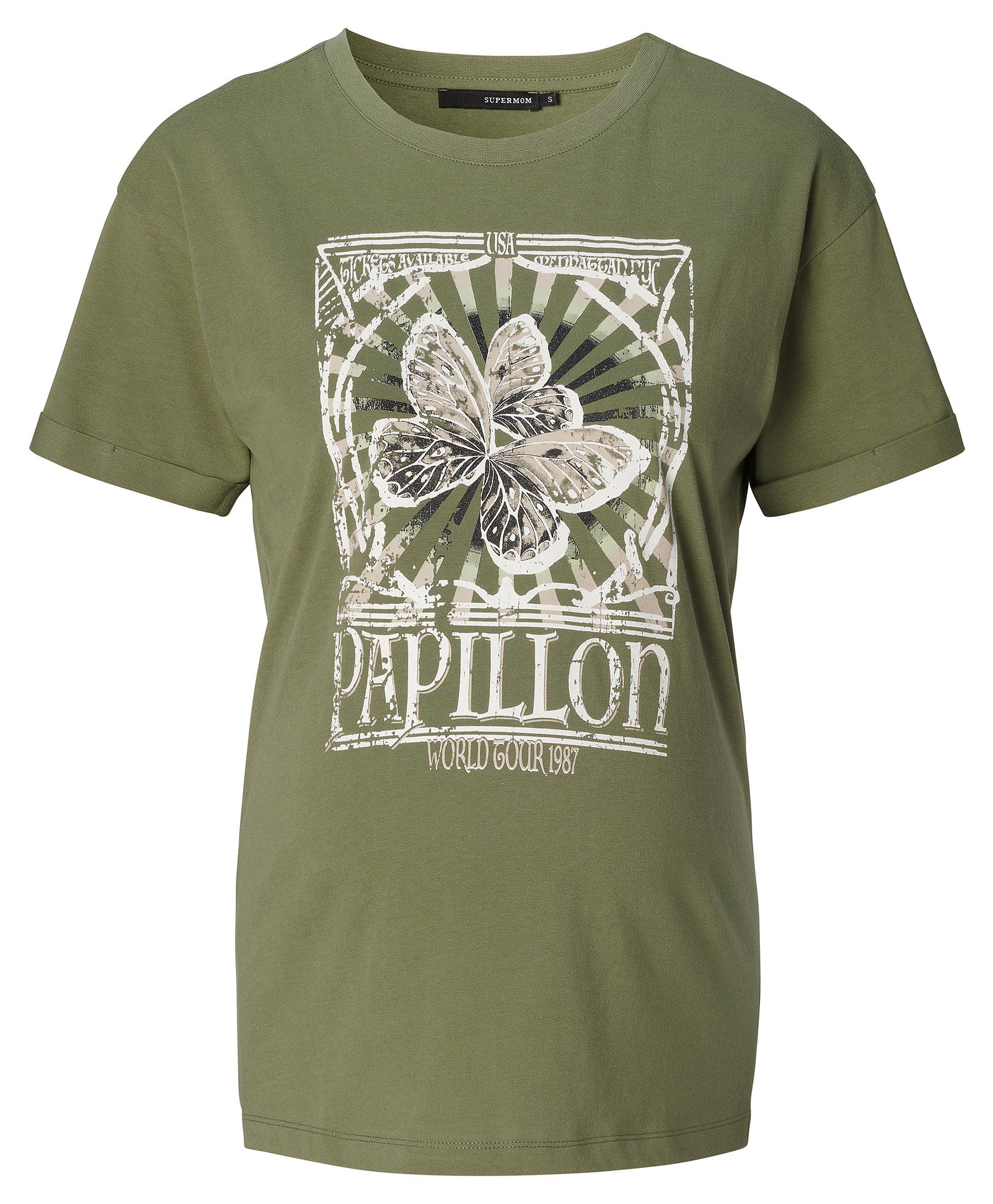 Supermom Umstandsshirt Supermom T-shirt Evergreen (1-tlg)