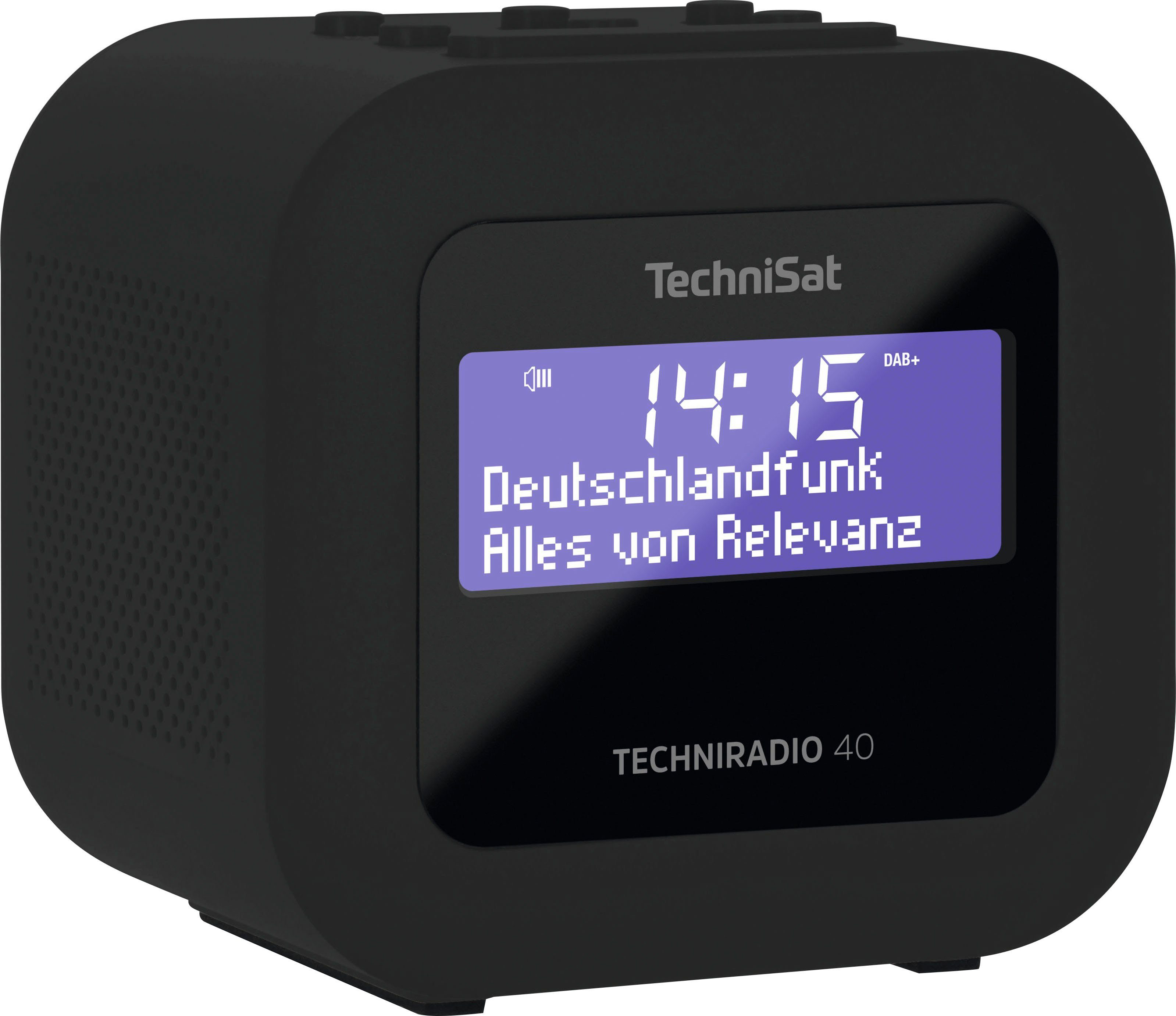 TechniSat TECHNIRADIO 40 Uhrenradio (Digitalradio (DAB), UKW mit RDS, 1,2 W)