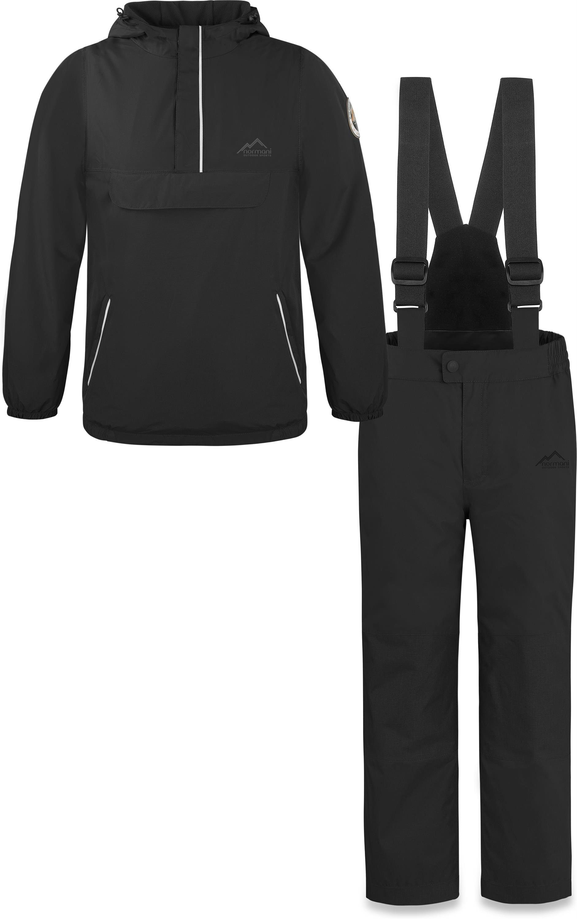 normani Schneehose Kinder WinterSet Thermohose und Windbreaker Wasserdichte Ski Thermohose und Winterjacke Schneeanzug Ski Set für Jungen und Mädchen