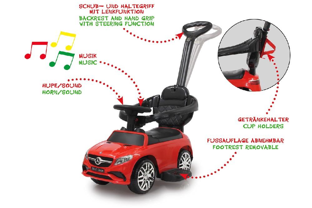Jamara e.K. JAMARA Rutscher Mercedes-Benz AMG GLE 63 rot 3in1