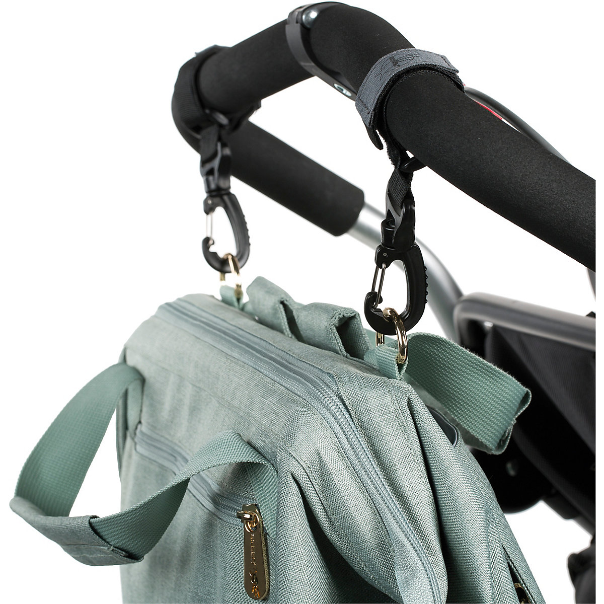 Wickelrucksack Goldie Glam mint, inkl. Zubehör & Wickelunterlage