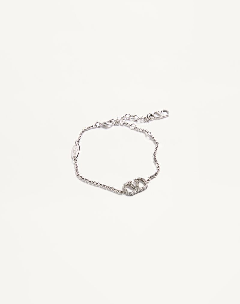 Pulseira exclusiva VLogo em metal e cristais Swarovski®