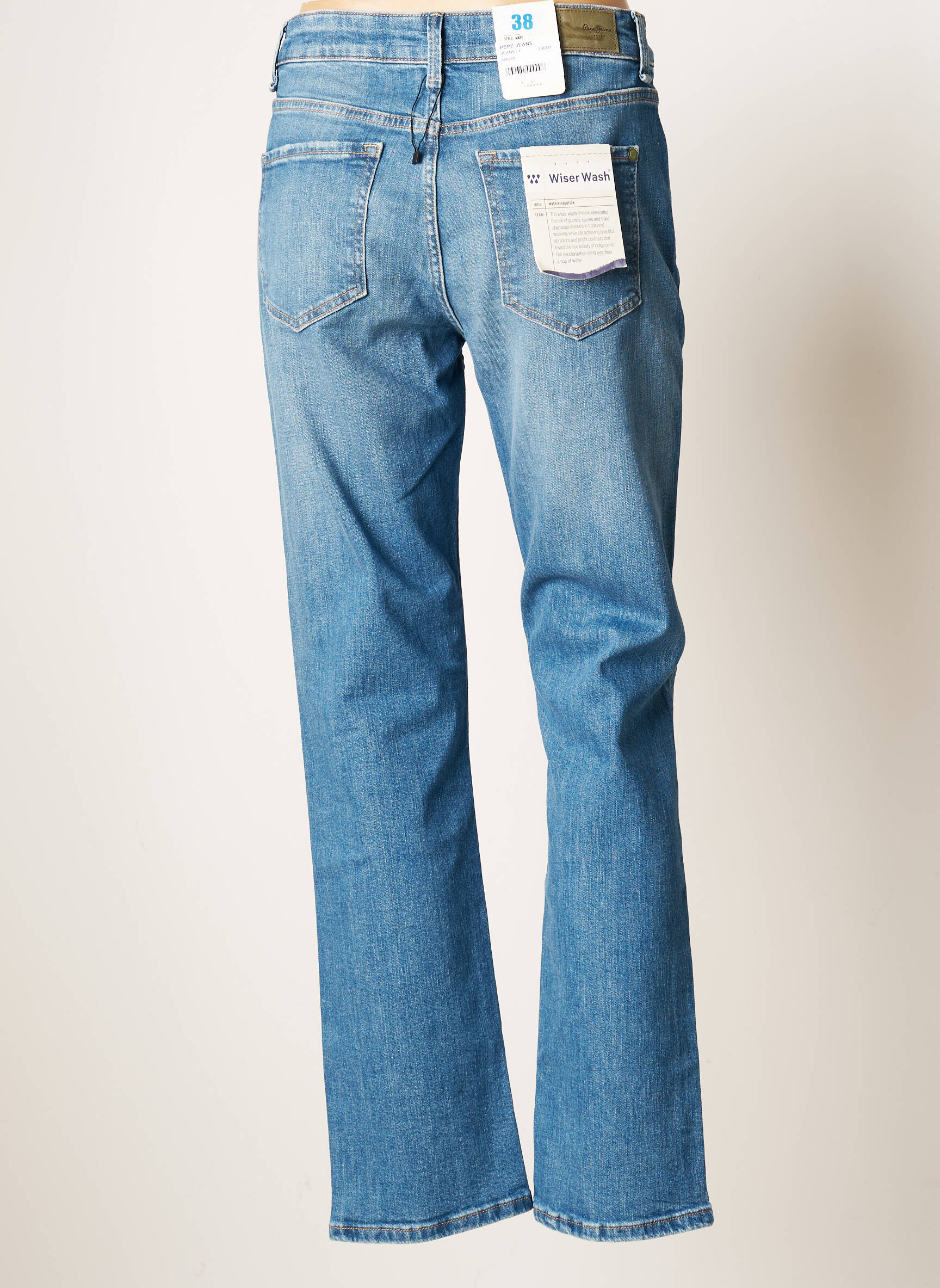 Pepe Jeans Jeans Coupe Droite Femme couleur bleu