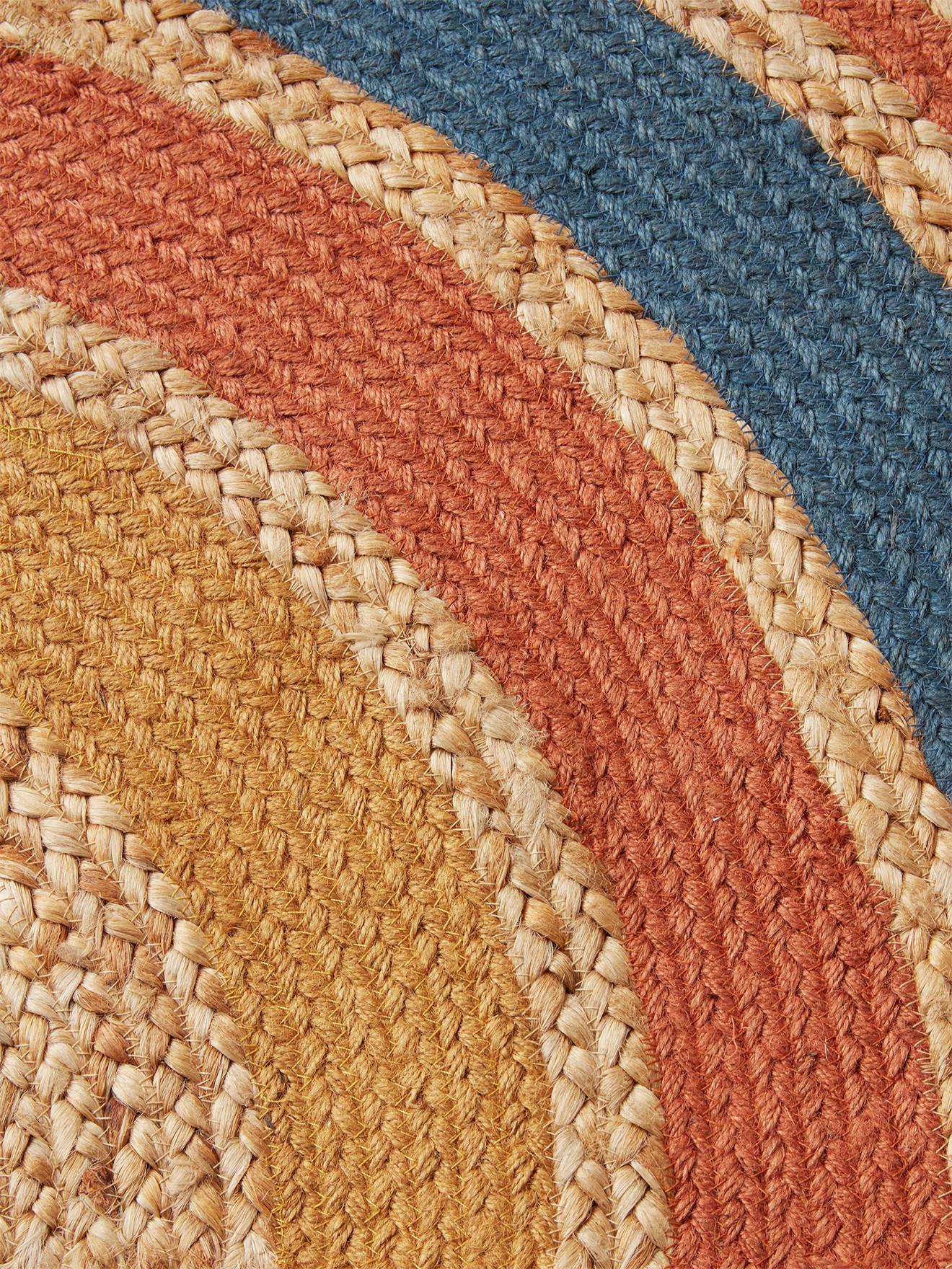 Tapis en jute Arc-en-ciel WILD SAHARA bleu / multicolore