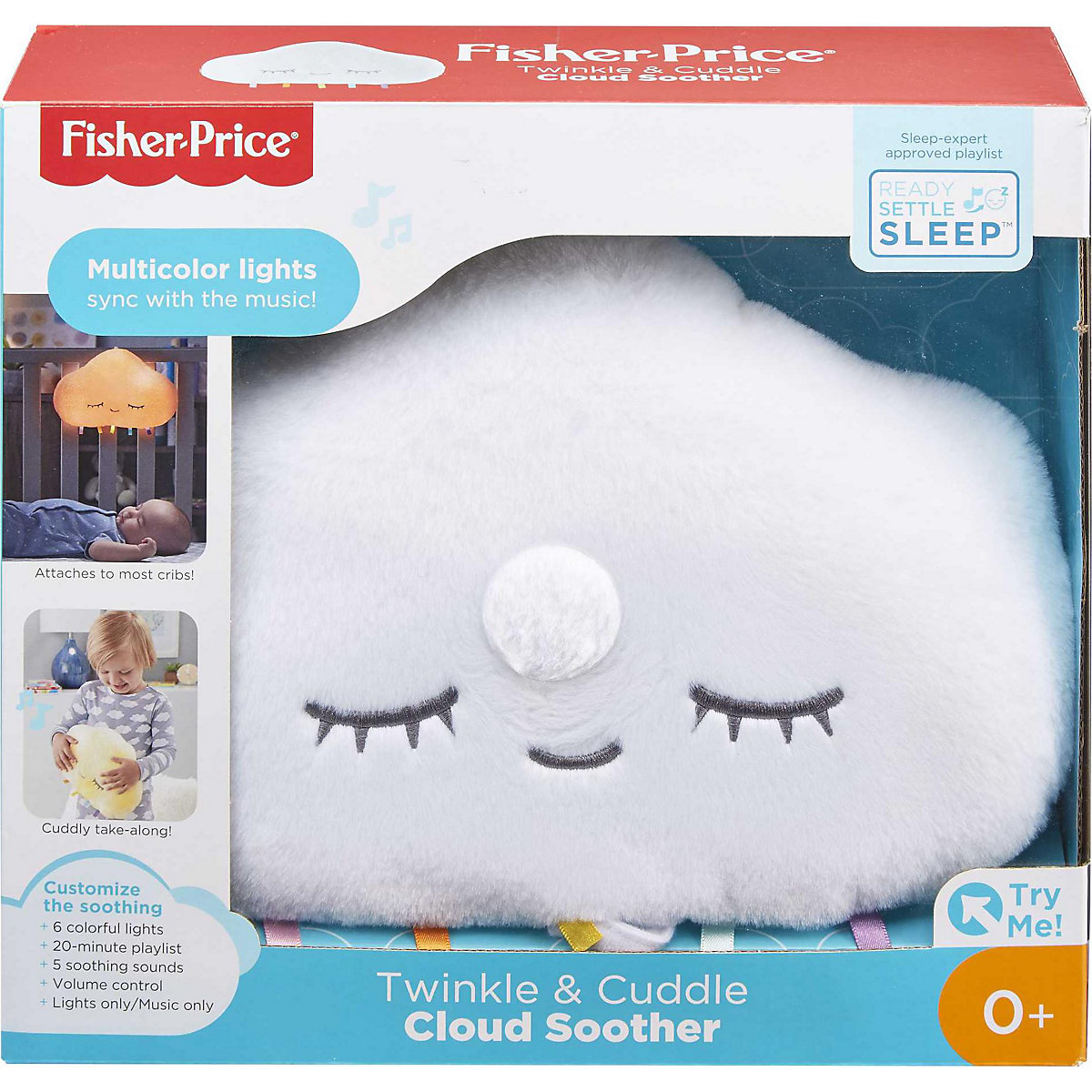 Fisher-Price Wölkchen-Spieluhr, Plüsch-Spieluhr für das Kinderbett