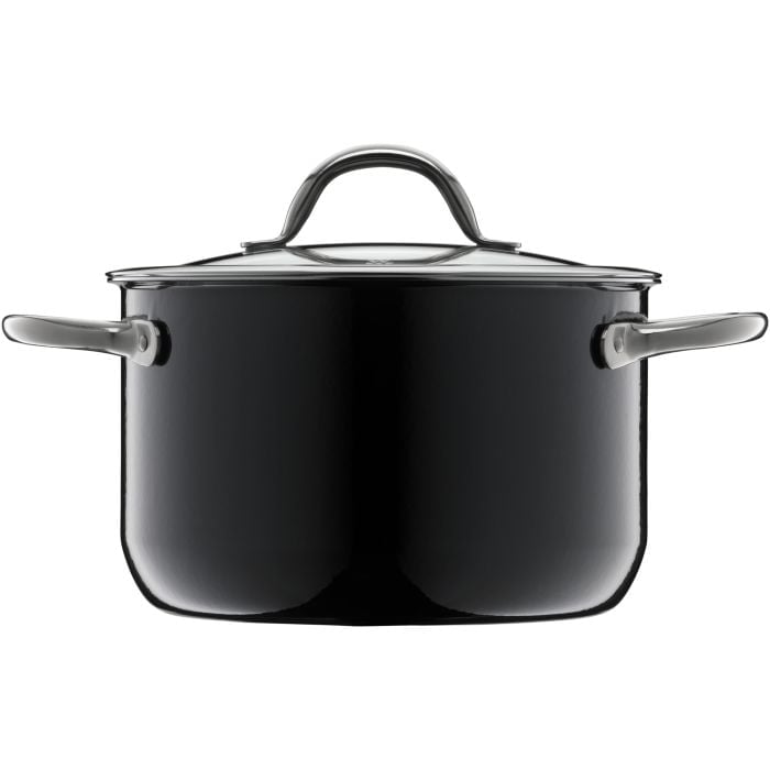 Fusiontec Inspire Kochtopf mit Deckel, 20 cm, Black