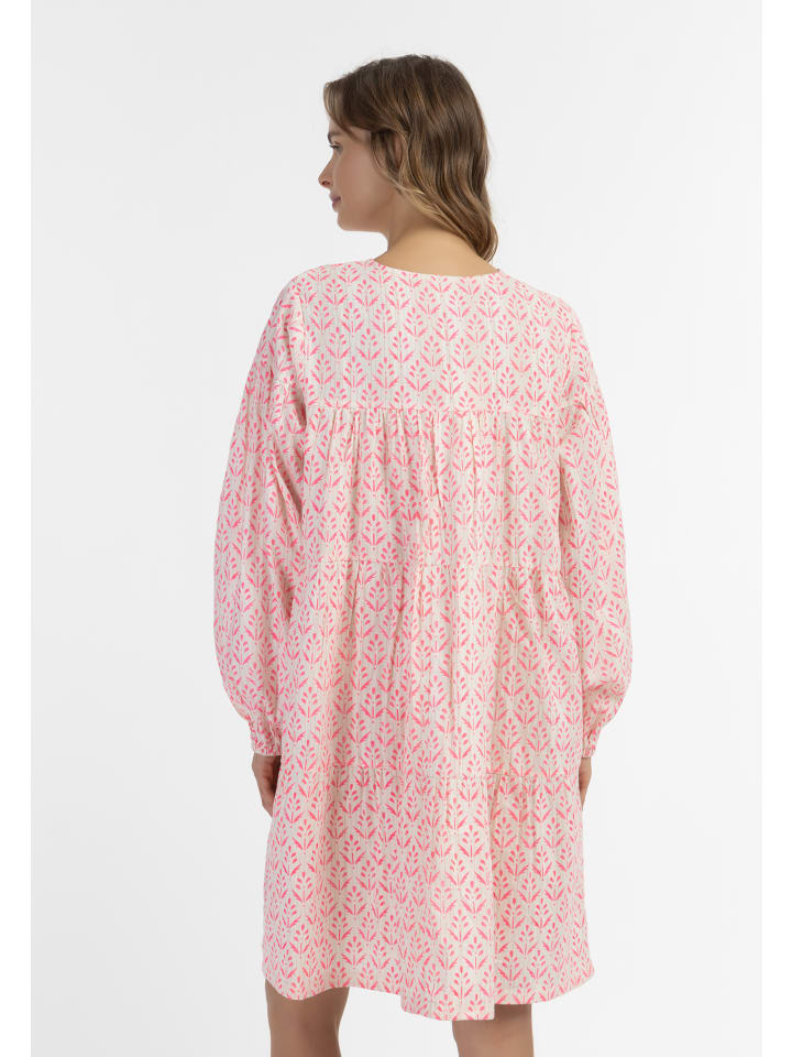 IZIA Midikleid Mit Allover-Print in Neon Pink günstig kaufen