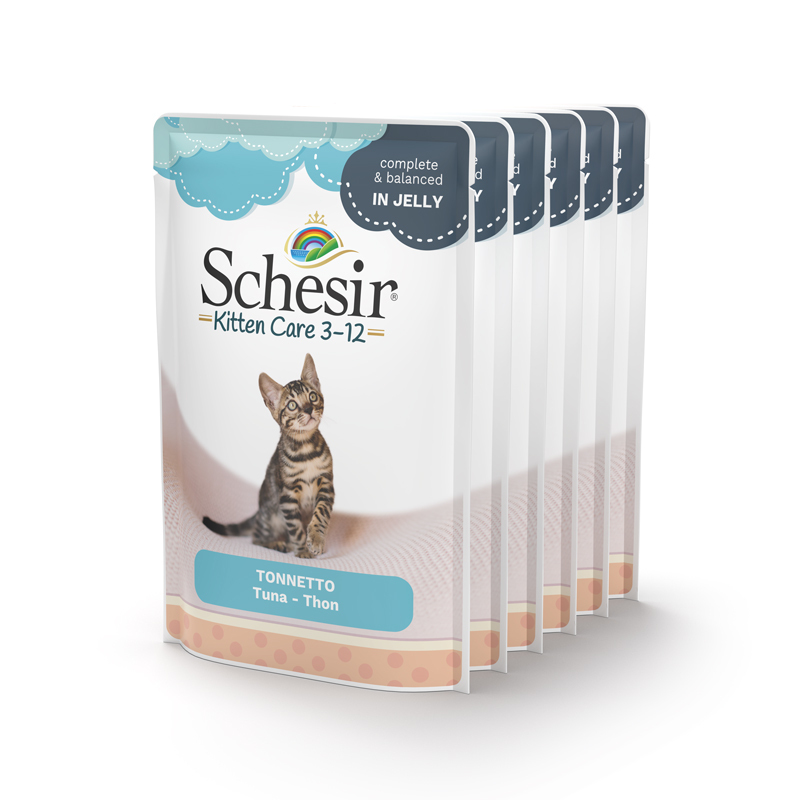Schesir Nassfutter Schesir Kitten Thunfisch 6x85 g
