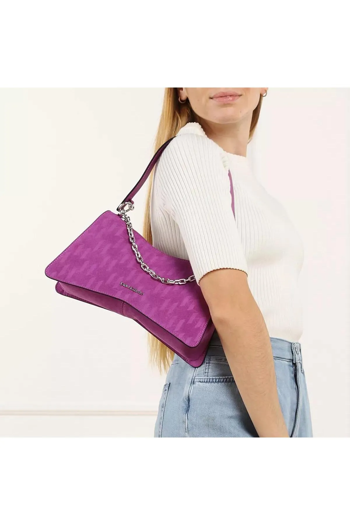 Karl Lagerfeld  K/Seven Element Sp Shb Suede Bouganville
