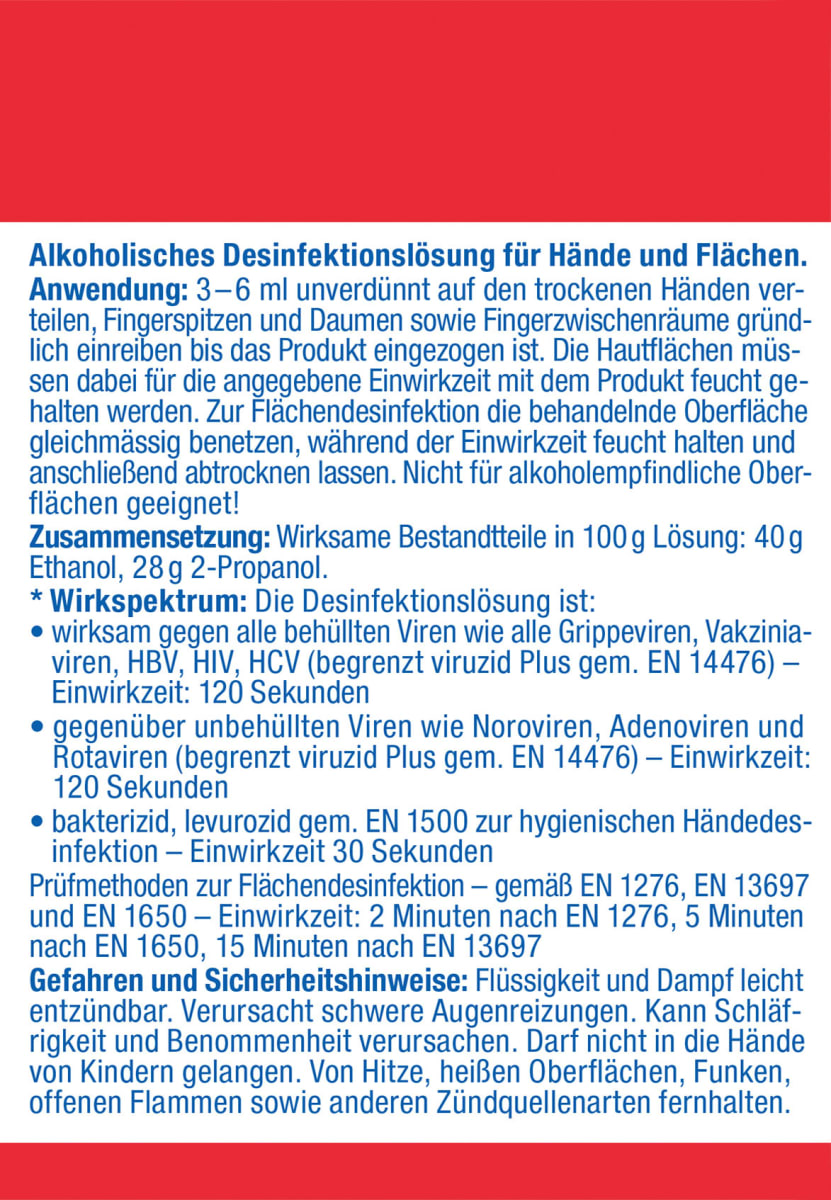 Handdesinfektionsmittel intense, 500 ml