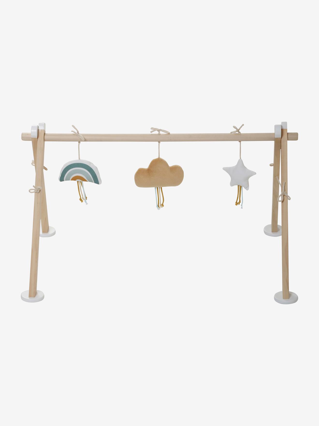 Vertbaudet Baby Spielbogen WOLKE UND STERNE, Holz FSC - rosa