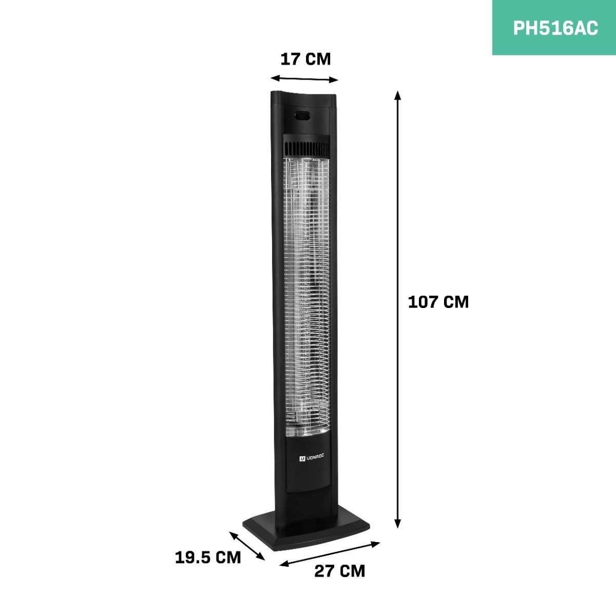 VONROC Filicudi 2000 Watt Terrassenheizung