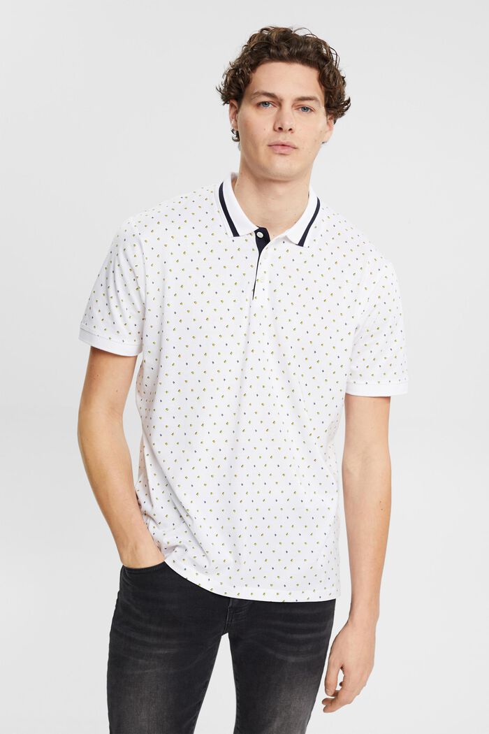 Poloshirt mit Allover-Muster