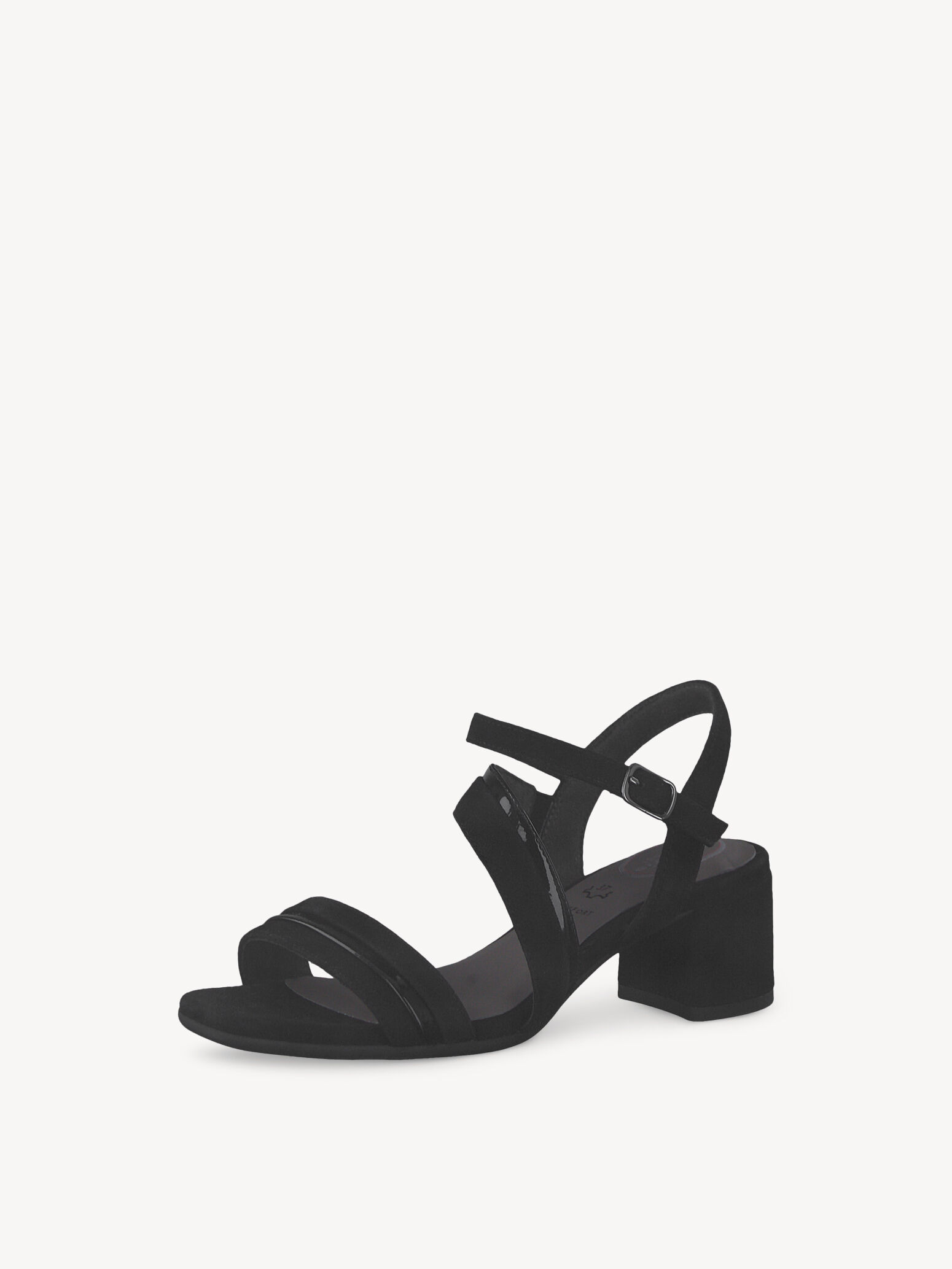 Sandale à talon - noir