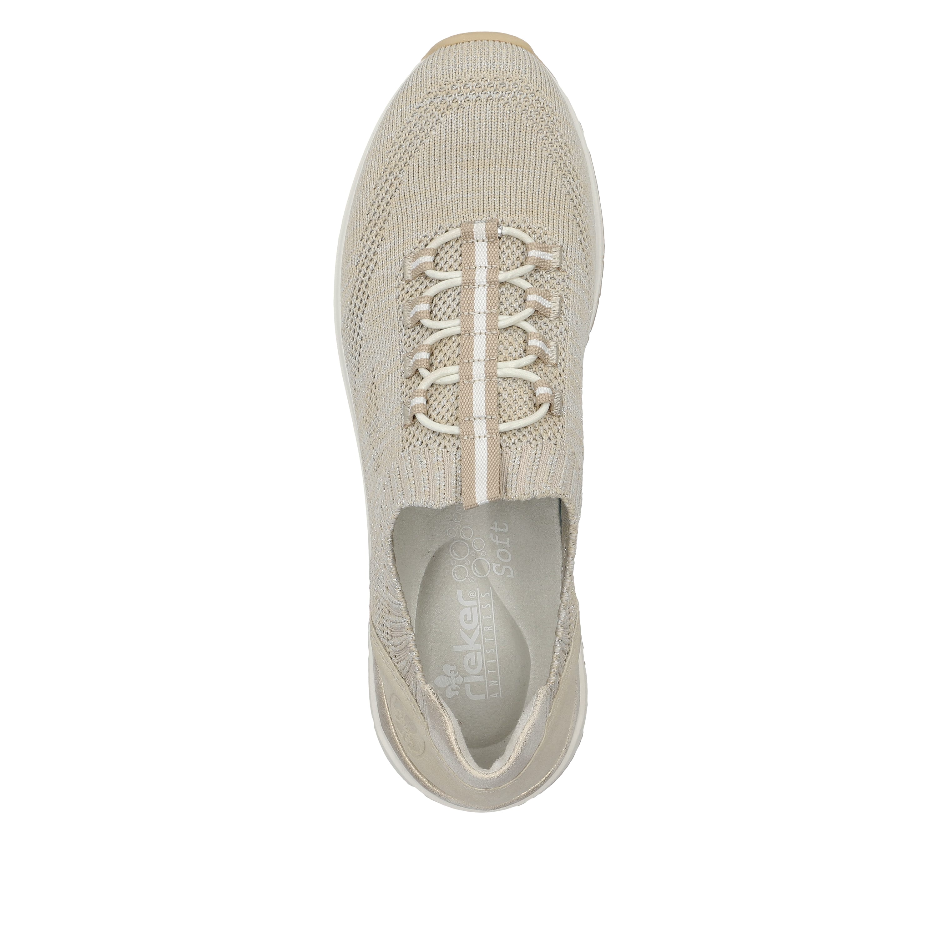 Rieker Damen Slipper beige-grau