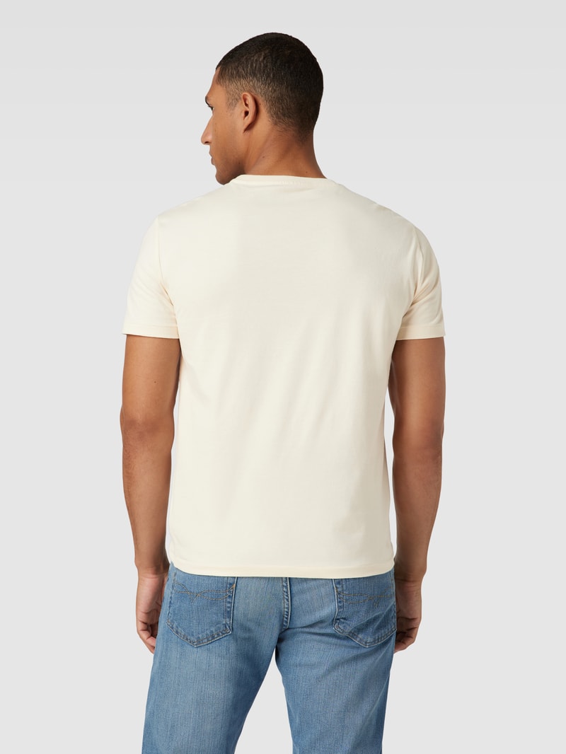 T-Shirt in Melange-Optik in offwhite