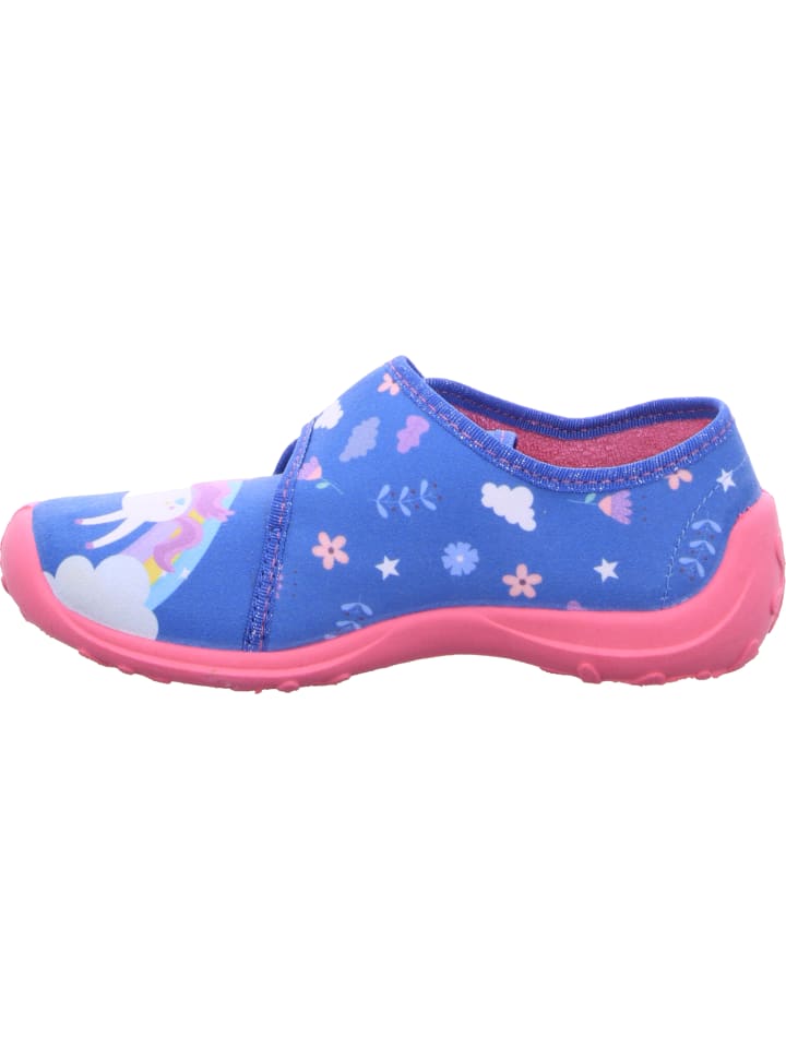 Fischer Markenschuh Hausschuh in blau günstig kaufen
