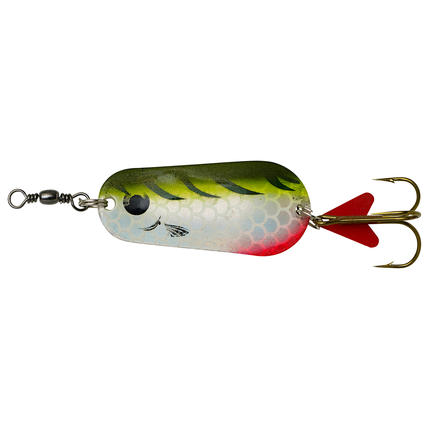 Effzett Blinker Standard Spoon (Olive/Chartreuse Tiger UV)