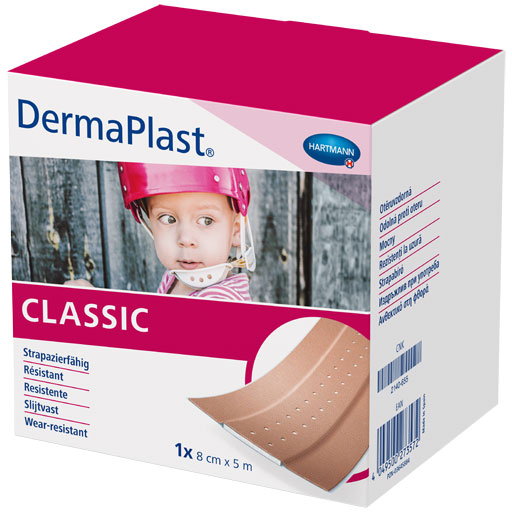 DERMAPLAST CLASSIC Wundpflaster 8 cmx5 m  1 St  Pflaster