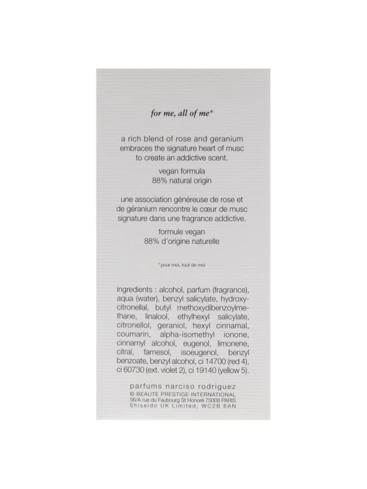narciso rodriguez All of Me EAU de Parfum, 90 ml günstig kaufen onesize