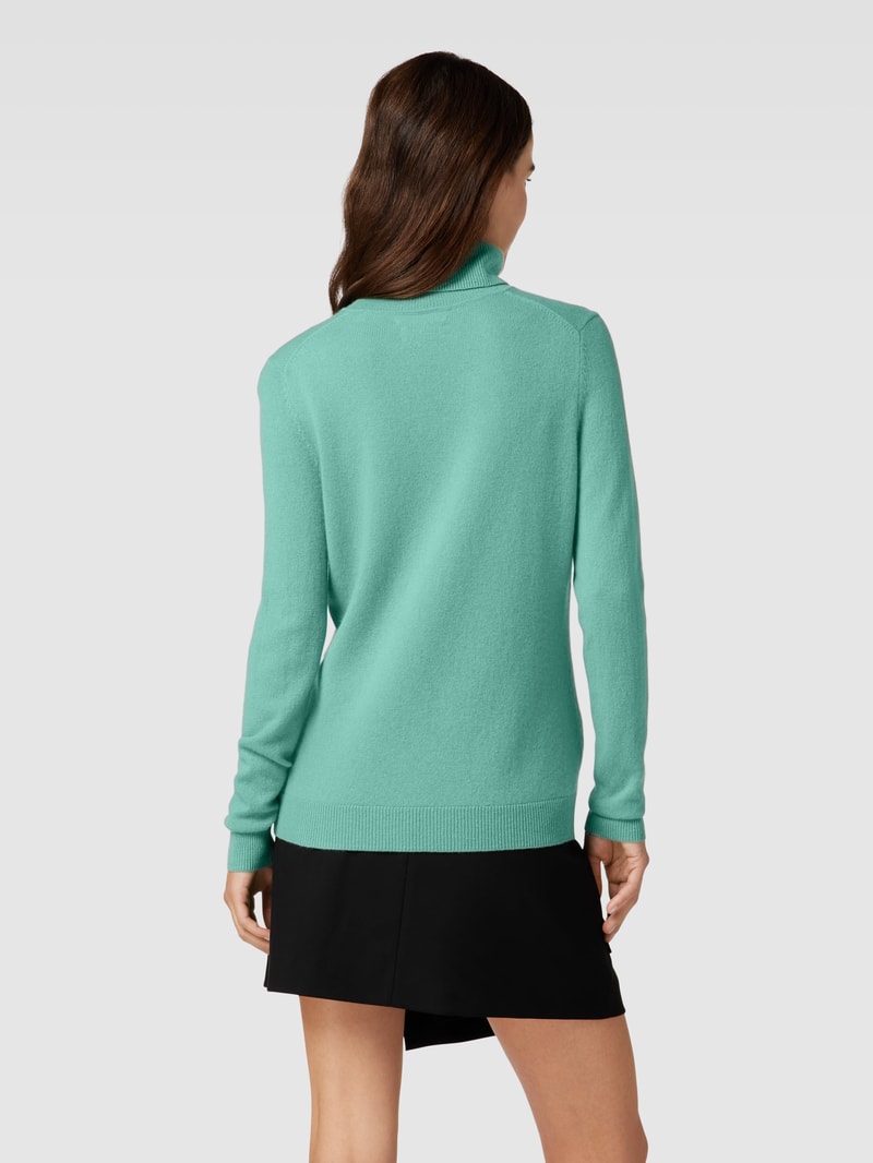 Kaschmirpullover in melierter Optik in schilf