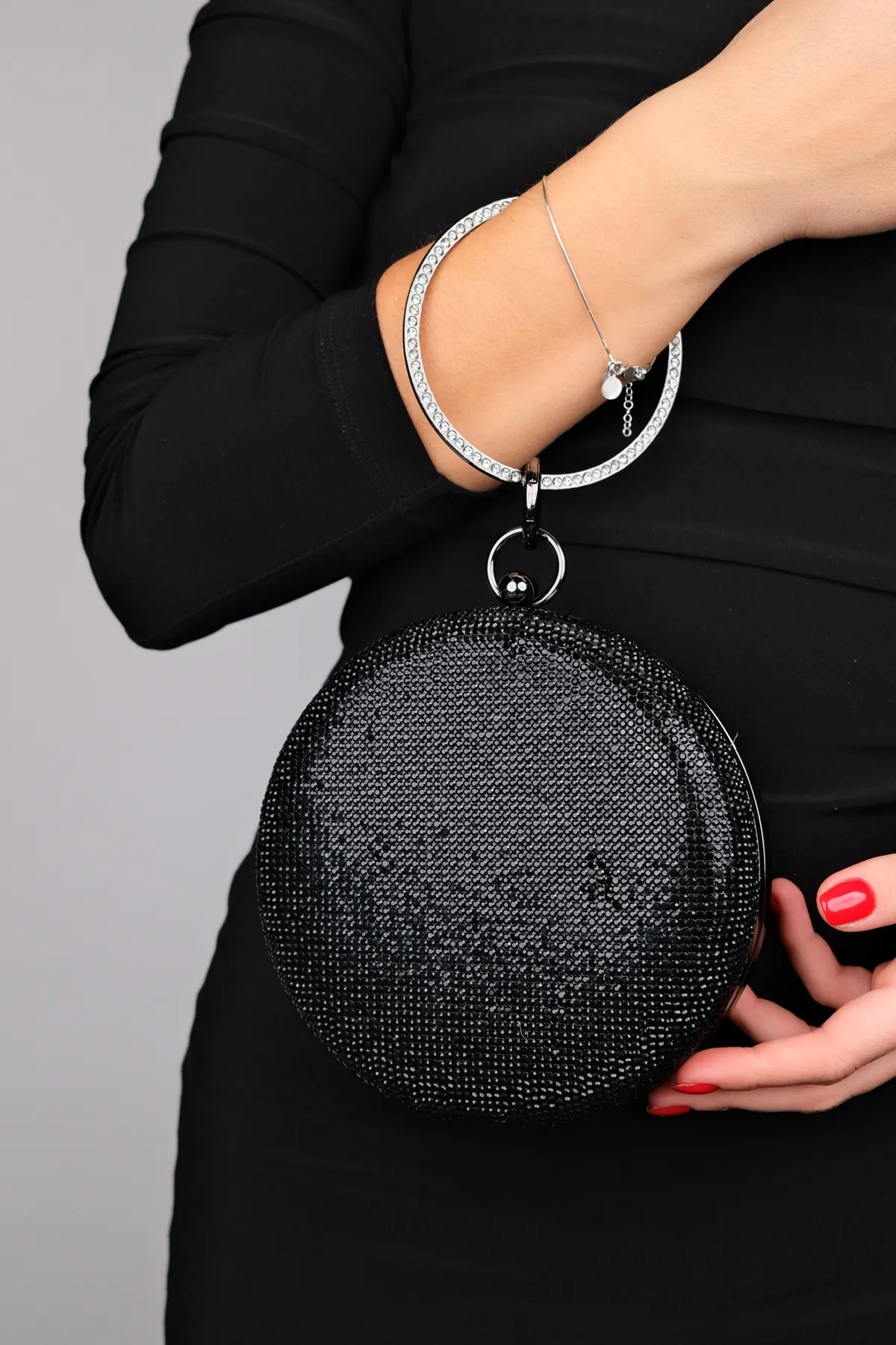 LuviShoes  Abendtasche - Schwarz - Unifarben