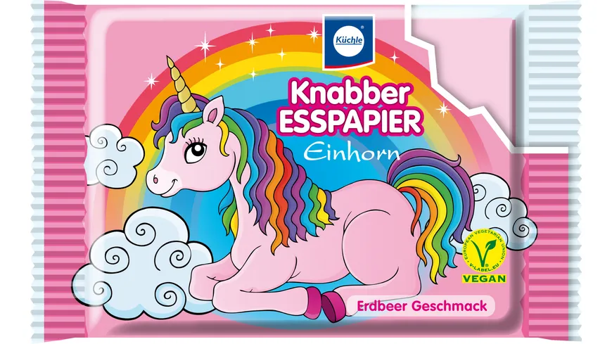 Küchle Knabber-Esspapier Einhorn 25 g