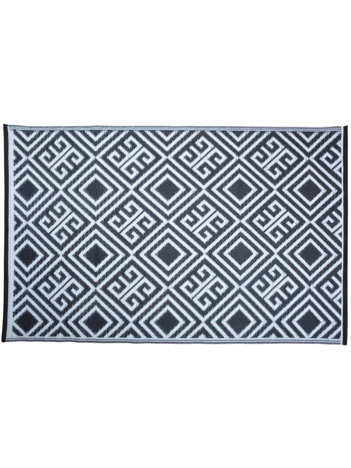 Esschert Design Outdoorteppich in Schwarz-weiß günstig kaufen onesize