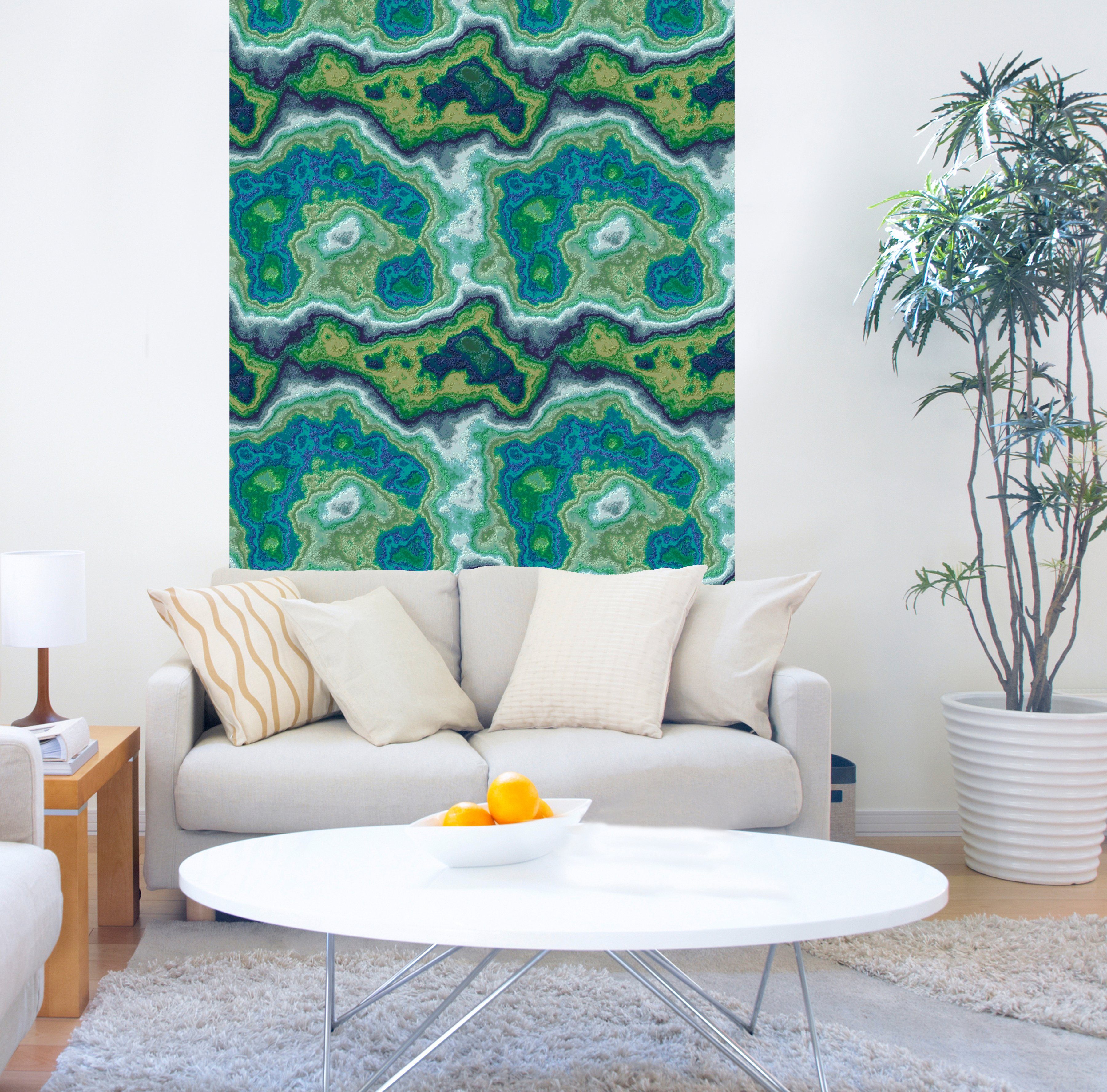 queence Vinyltapete Aishoa, Steinoptik, 90 x 250 cm, selbstklebend