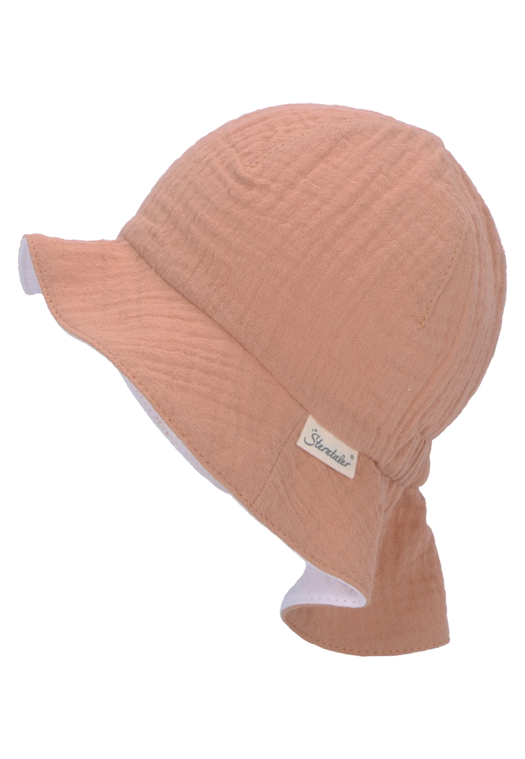 Wende-Sonnenhut aus Baumwoll-Musselin (Bio) UV 30