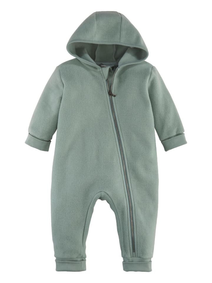 Hessnatur Softfleece-Overall in mattgrün günstig kaufen 98/104