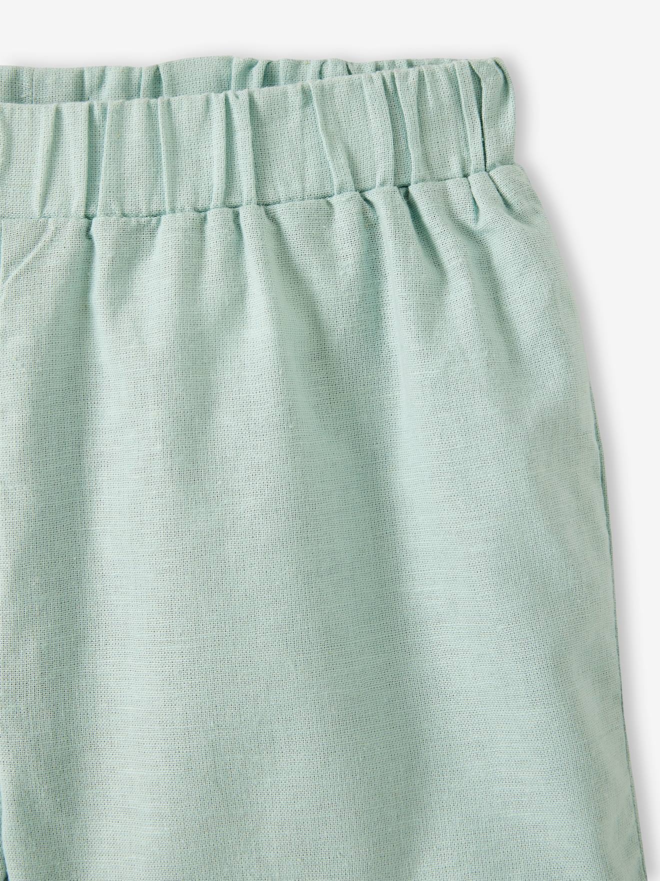 Vertbaudet Mädchen Volantshorts - aqua