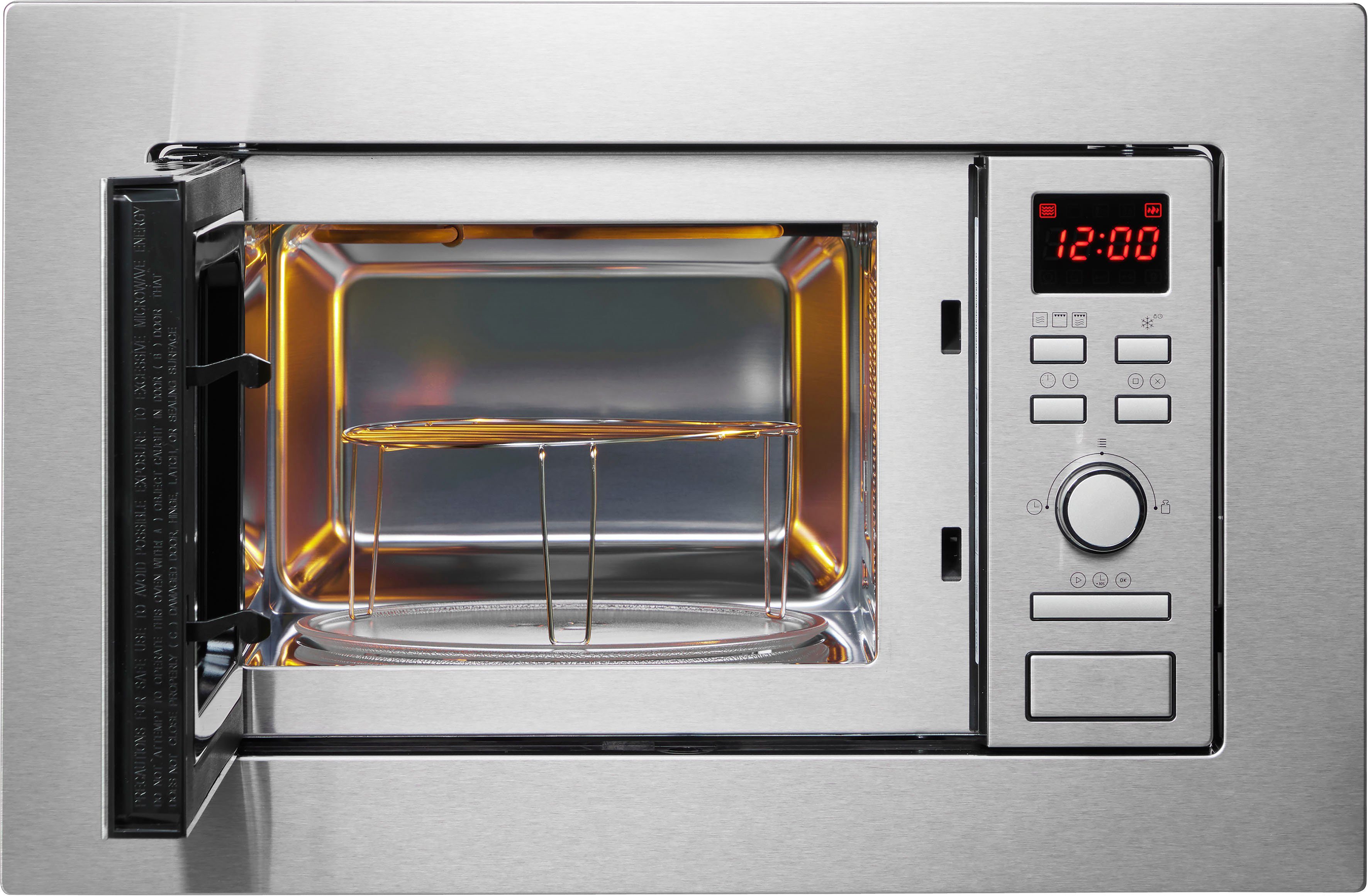 Amica Einbau-Mikrowelle EMW 13181 E, Grill, Mikrowelle, 20 l