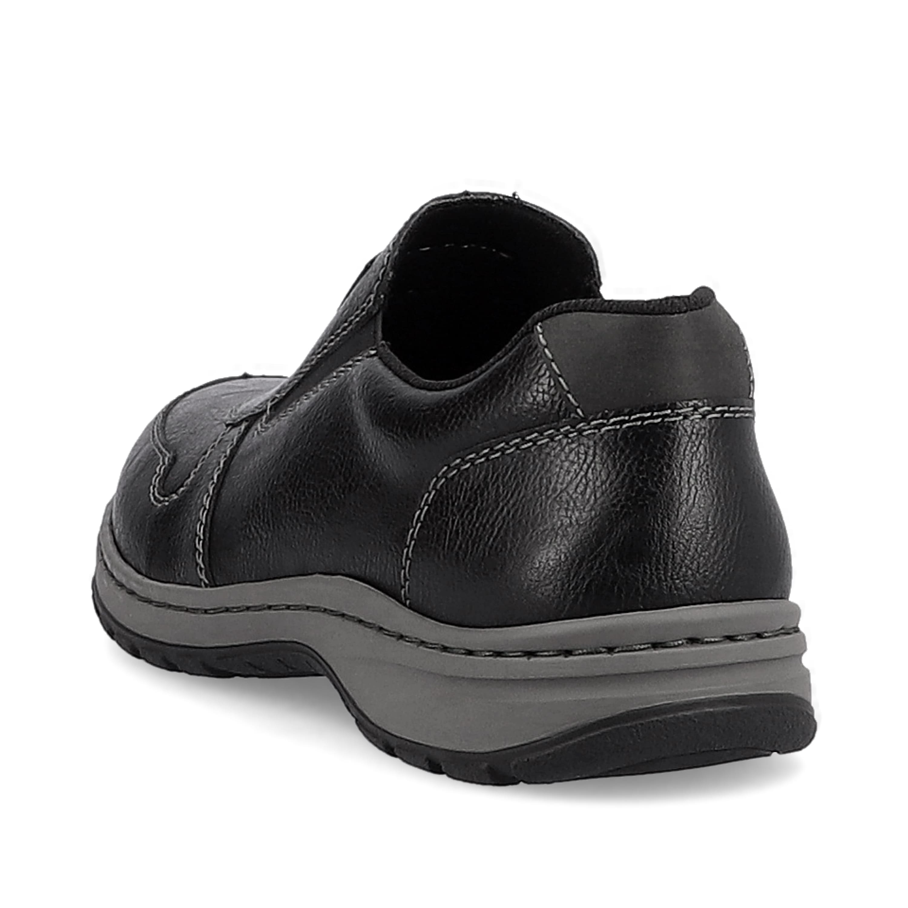 Rieker Herren Slipper graphitschwarz