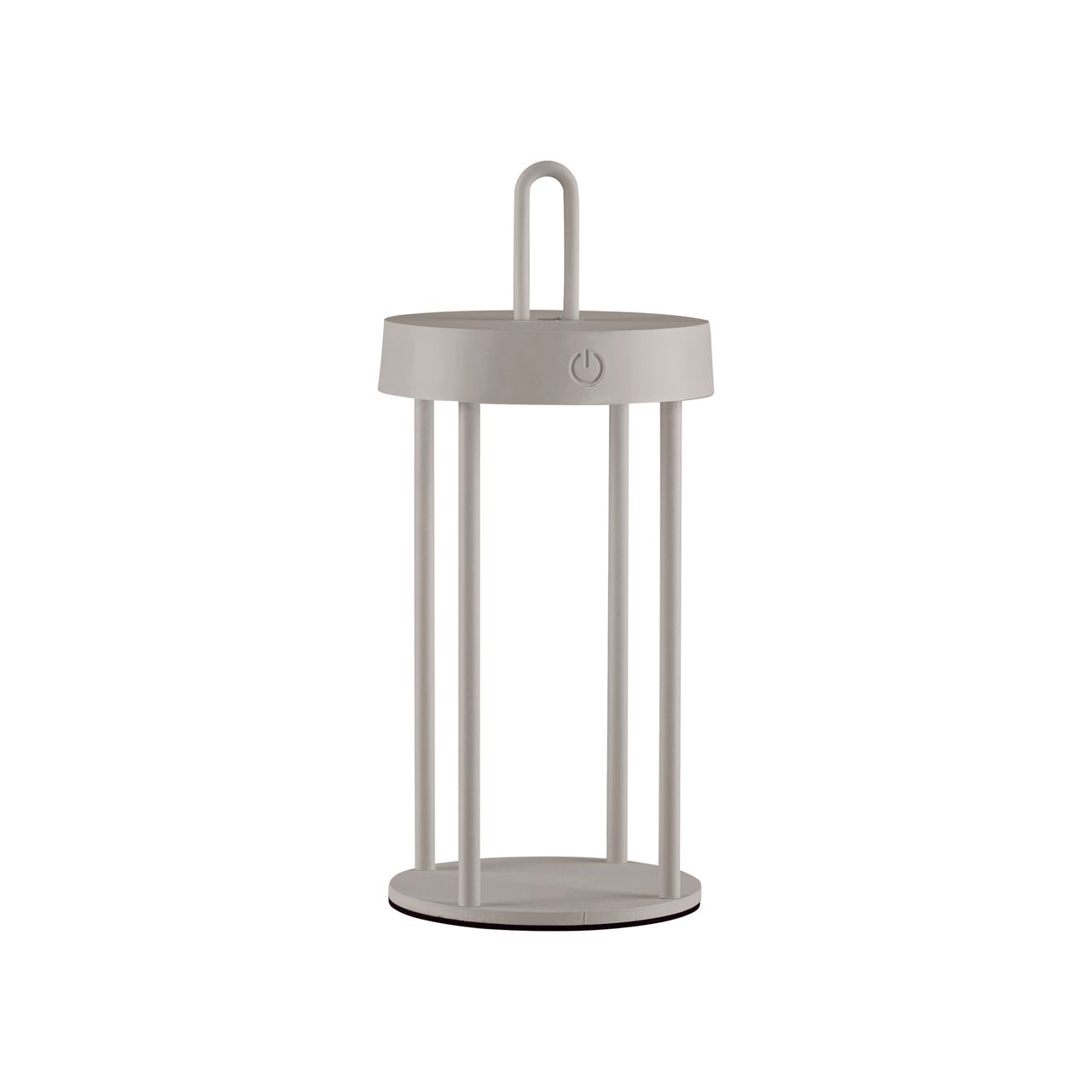 JUST LIGHT Akku Tischleuchte ANSELM, 1x LED-Board/1,50Watt/2700Kelvin, IP44, Greige