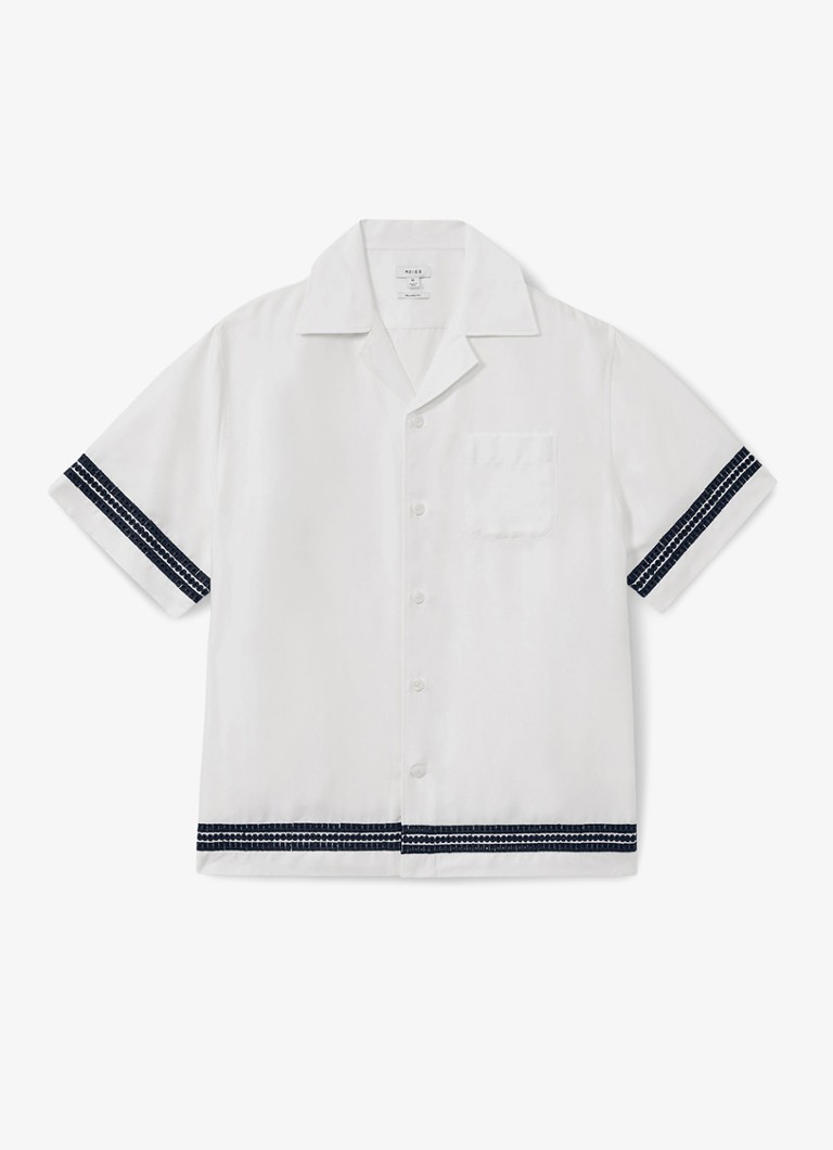 Reiss Sharday regular fit lyocell shirt with short sleeves