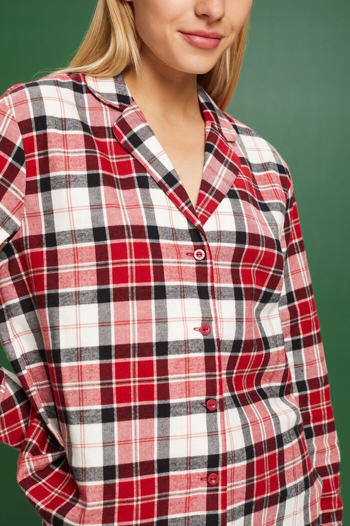 Pyjama-Set aus kariertem Flanell
