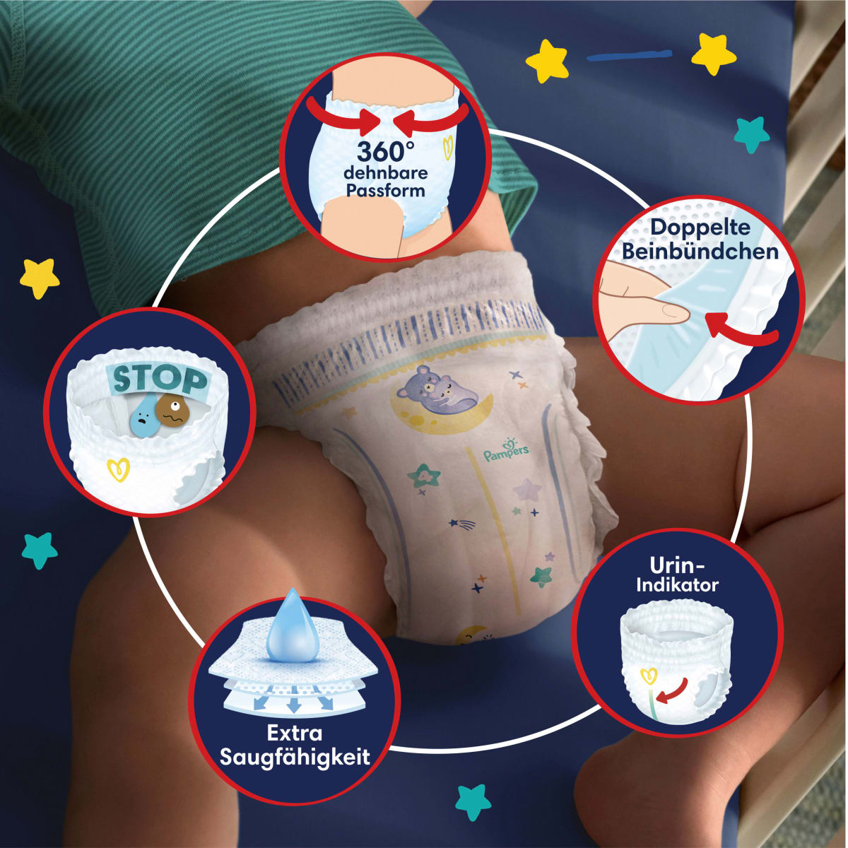Baby Pants night Baby Dry Gr. 6 (15+ kg), 30 St