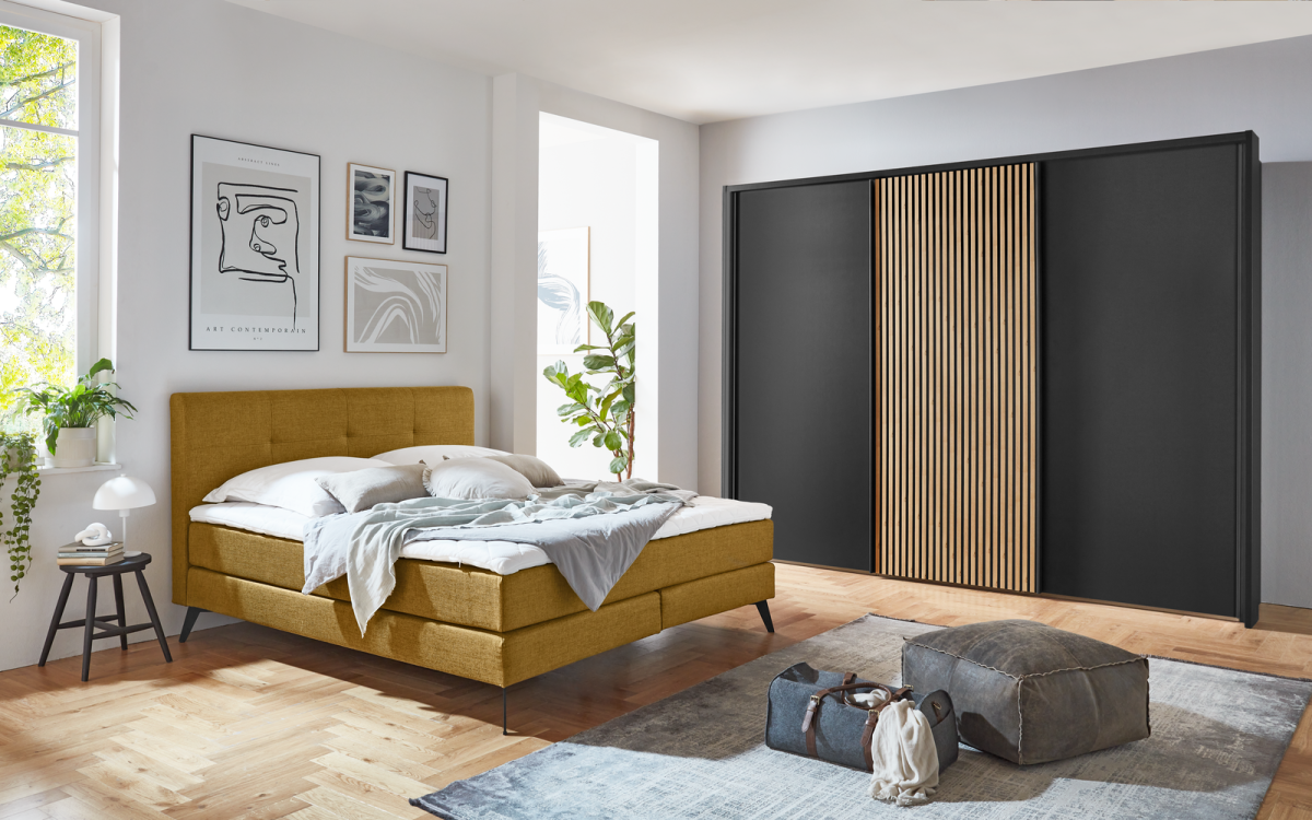Schwebetürenschrank Denver Graphit