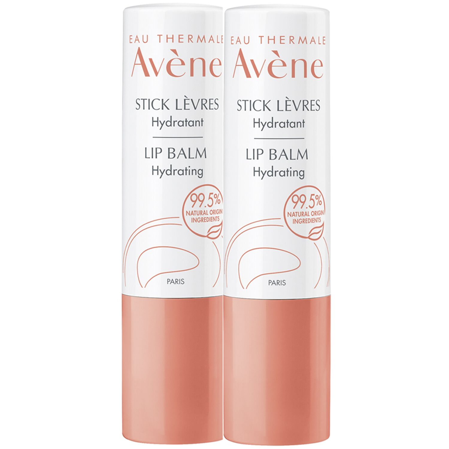 Eau Thermale Avène Lip Balm Sticks lèvres hydratant Lot de 2x 4g