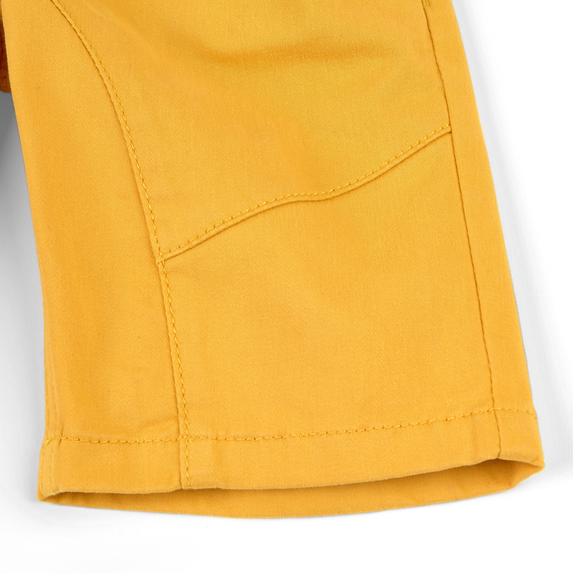Gelbe Kinder Gabardine Bermuda