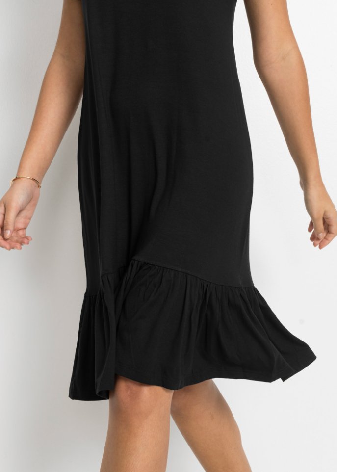 Jerseykleid mit Volant