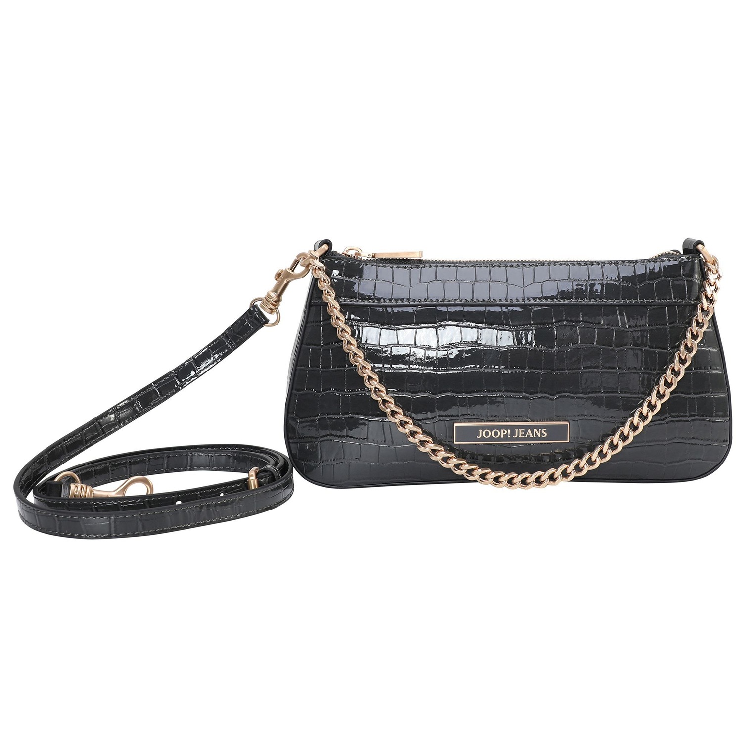 Domenica Croco Schultertasche 27.5 cm