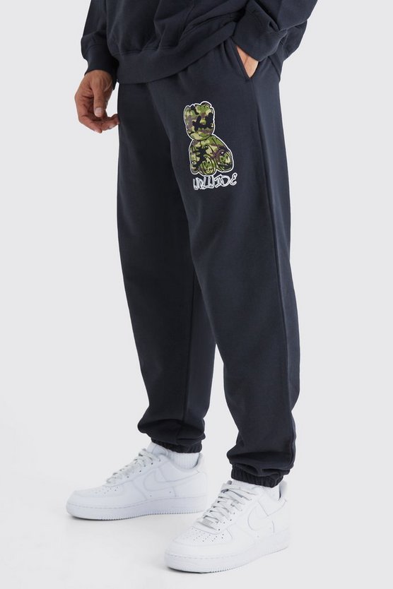 Oversize Jogginghose mit Camouflage Print