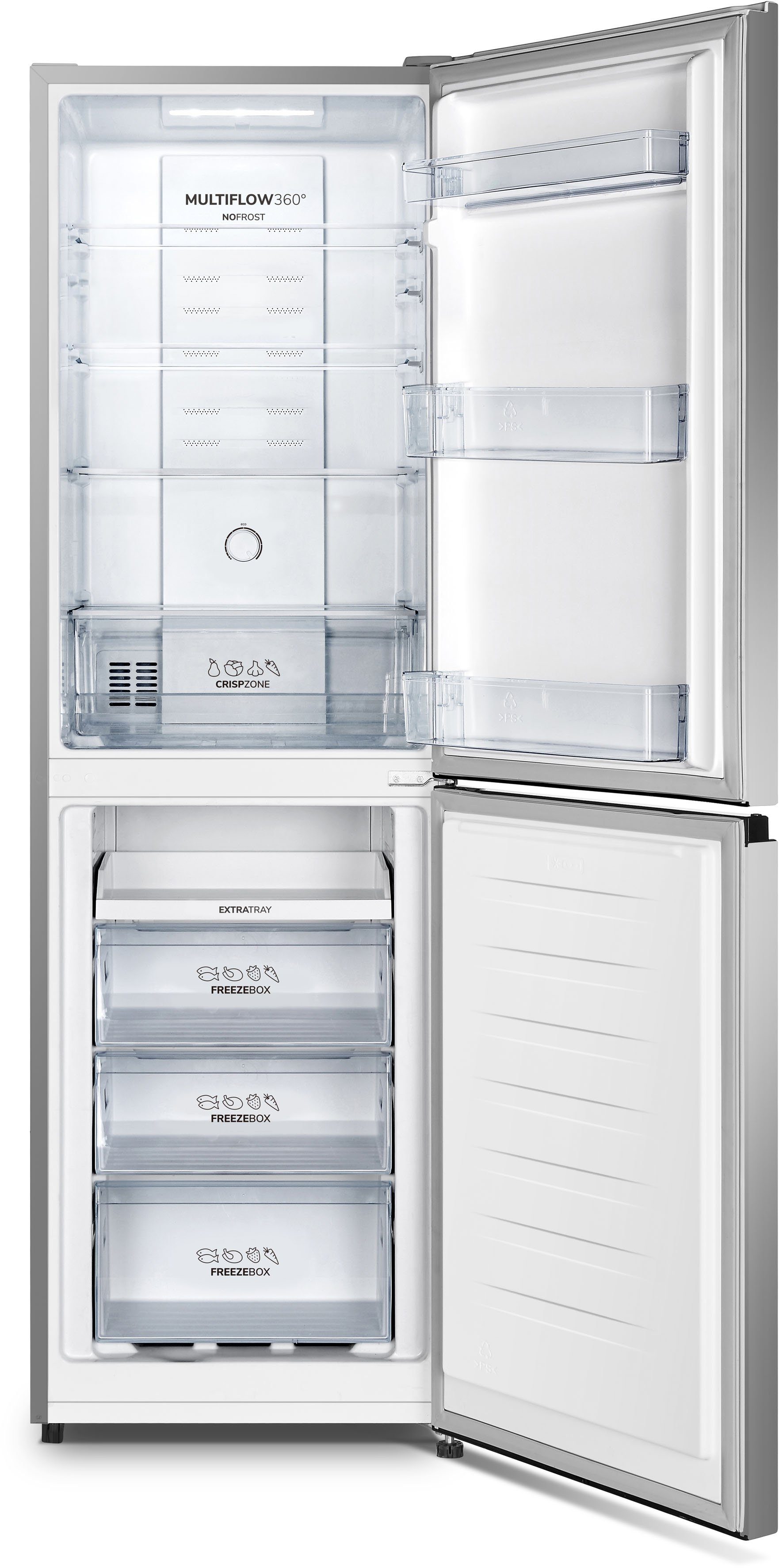 GORENJE Kühl-/Gefrierkombination NRK418ECS4, 182,4 cm hoch, 55 cm breit