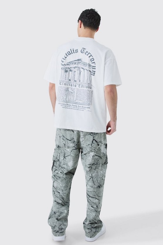 Oversized Heavyweight Gothic Text T-shirt