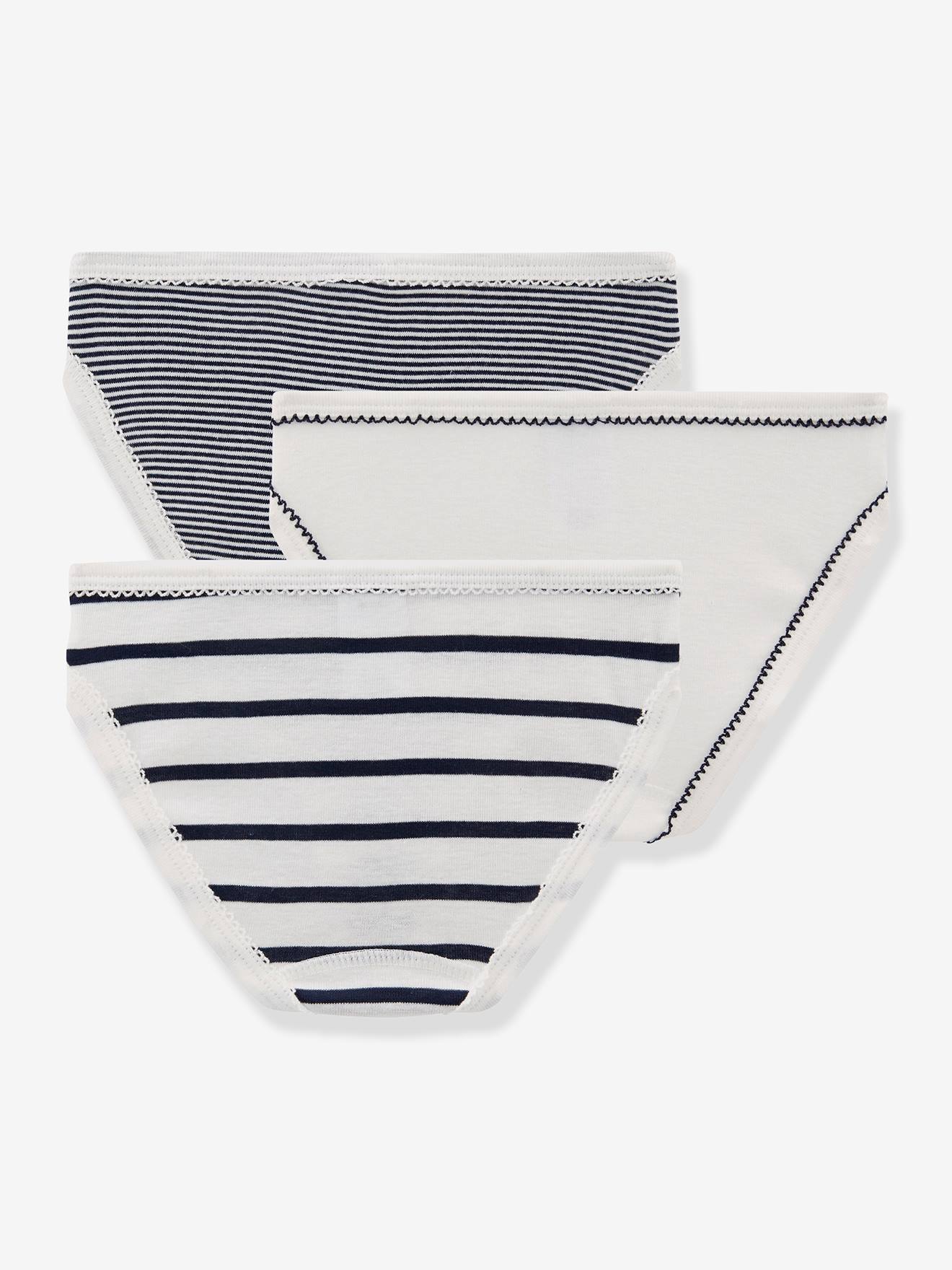 Petit Bateau 3er-Pack Mädchen Slips PETIT BATEAU Oeko-Tex - weiß