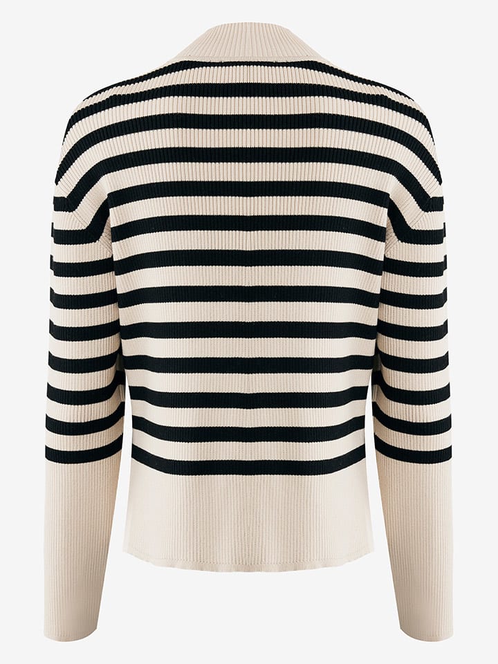 Mexx Pullover in Beige/ Schwarz günstig kaufen