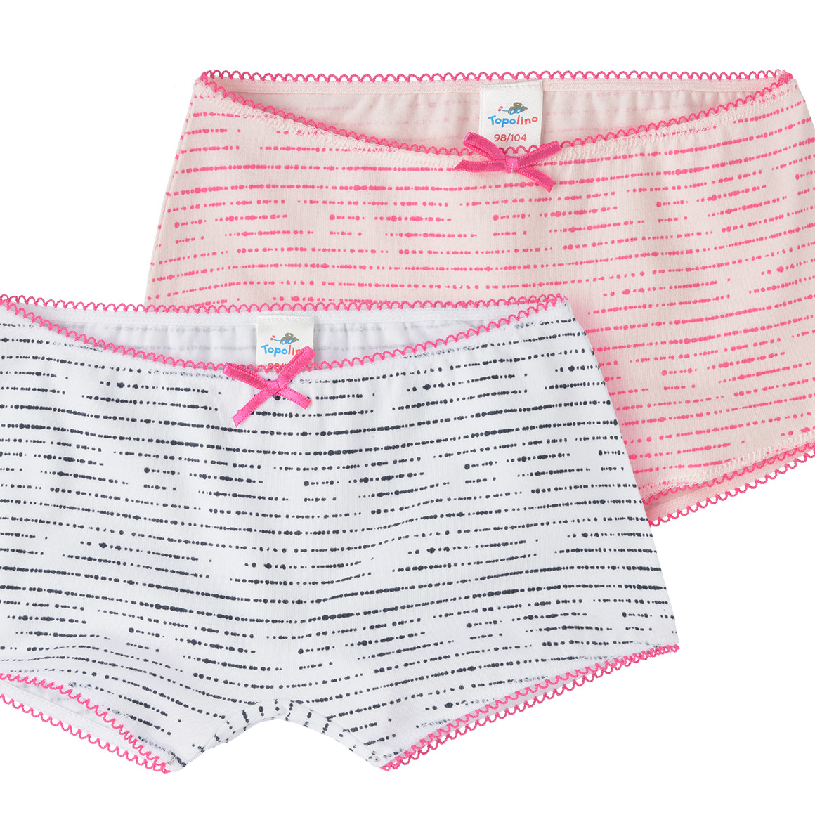 2 Mädchen Pantys mit Streifen