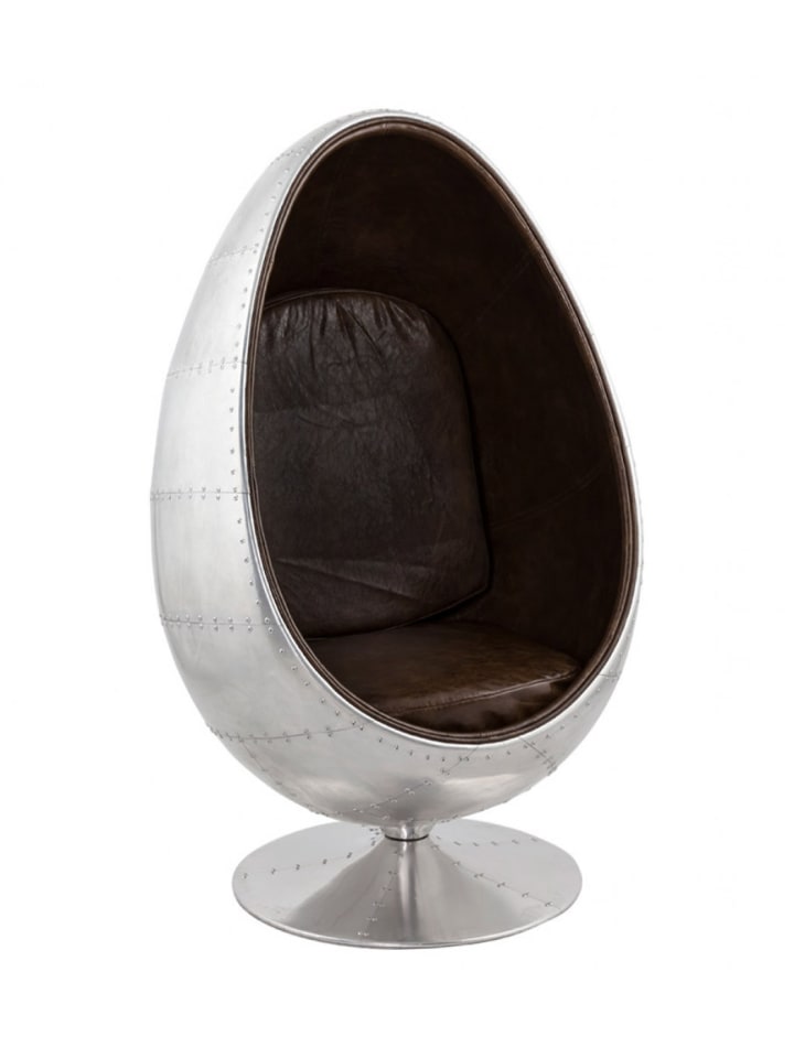 KADIMA DESIGN Aviator Egg Chair PILOT | Flugzeug Cockpit Loungesessel günstig kaufen onesize